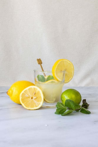 Photo de référence pour le projet d'illustration culinaire autour de la citronnade